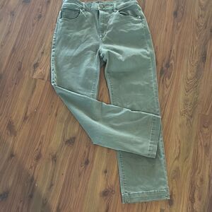 DL1961 Patti straight vintage ankle olive jeans size 29